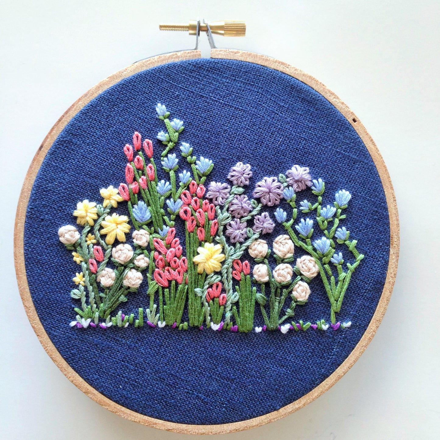 Flower Patch Hand Embroidery Pattern (PDF)