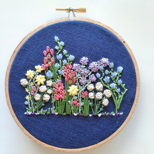 Flower Patch Hand Embroidery Pattern (PDF)