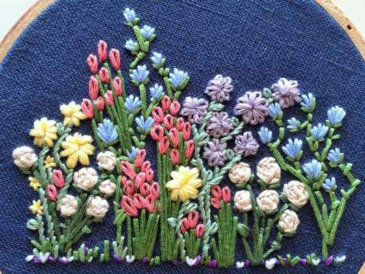Flower Patch Hand Embroidery Pattern (PDF)